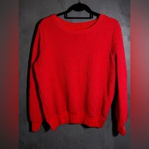 Red Textured Women's Sweater, vintage.